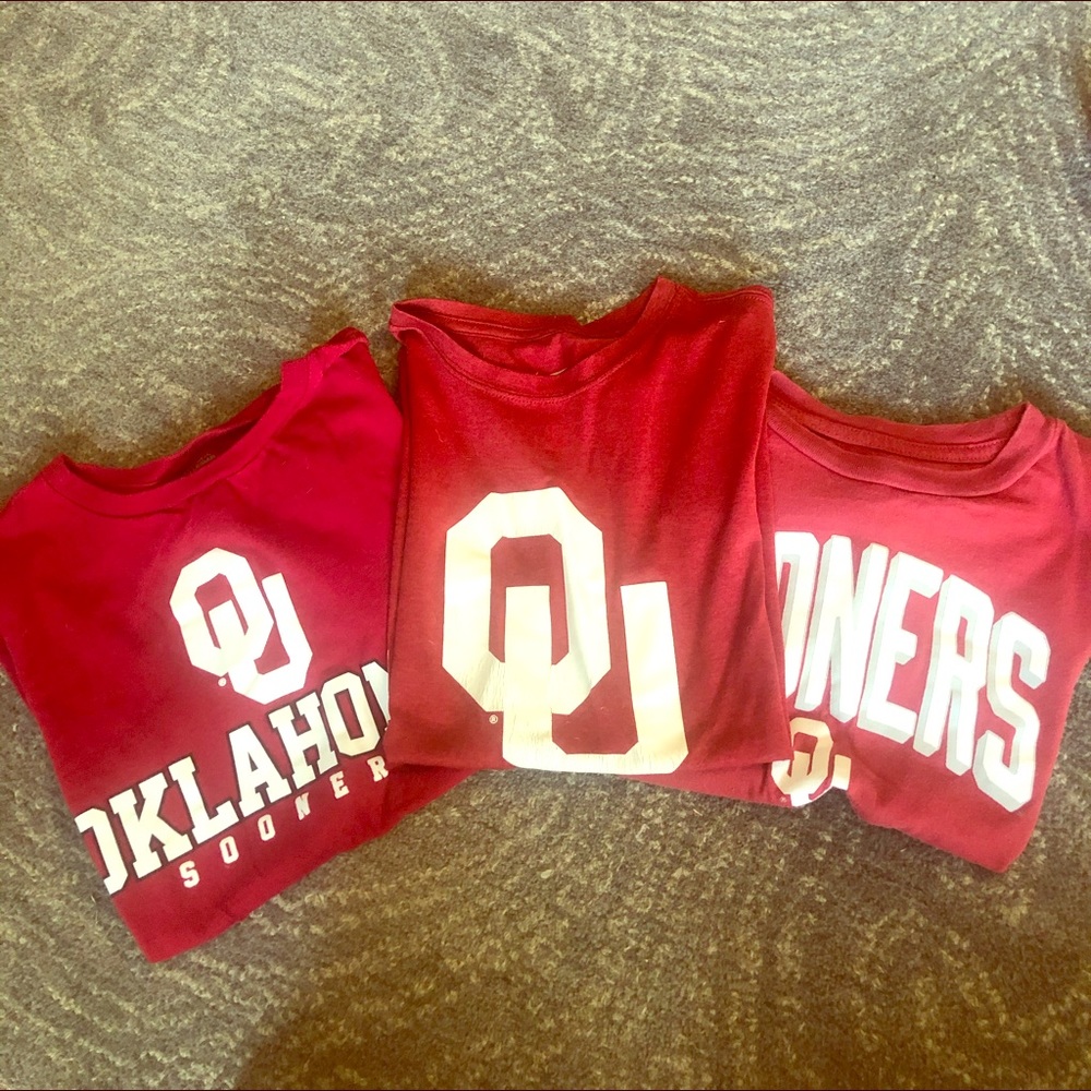 Three Oklahoma Sooner Shirts